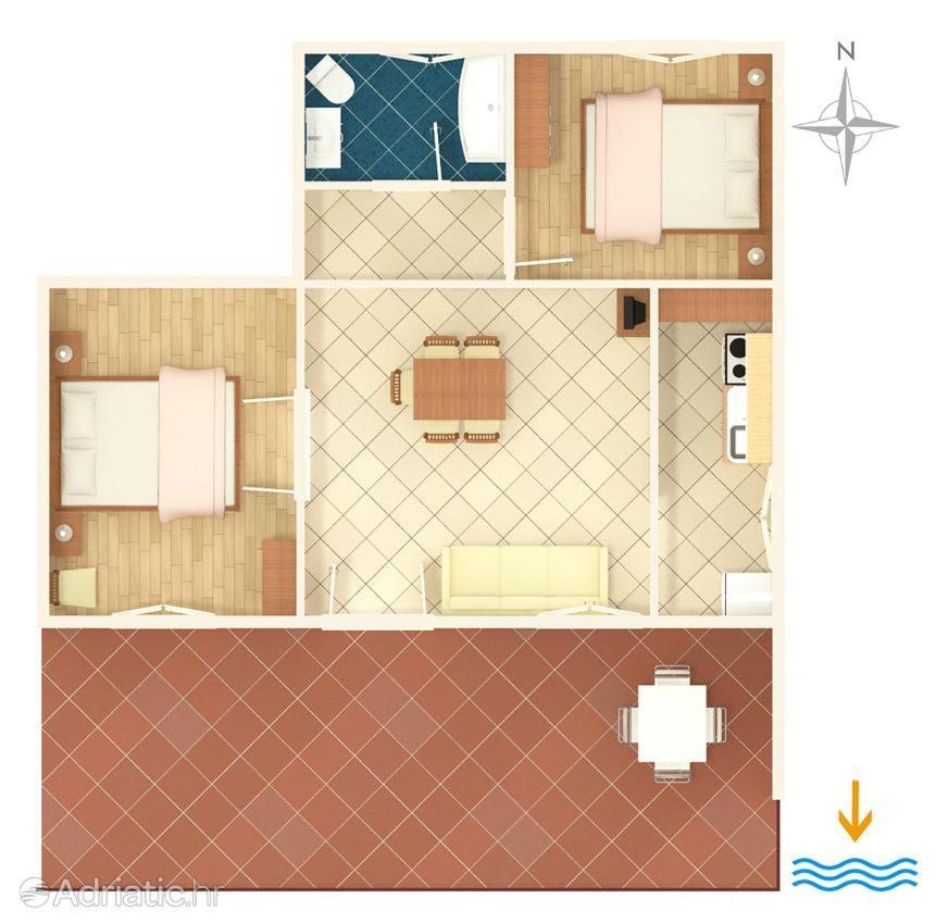 Zora Apartment Seget Vranjica Exterior foto